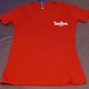 Three Olives Vodka Ladies V-neck Top - Medium (0441)